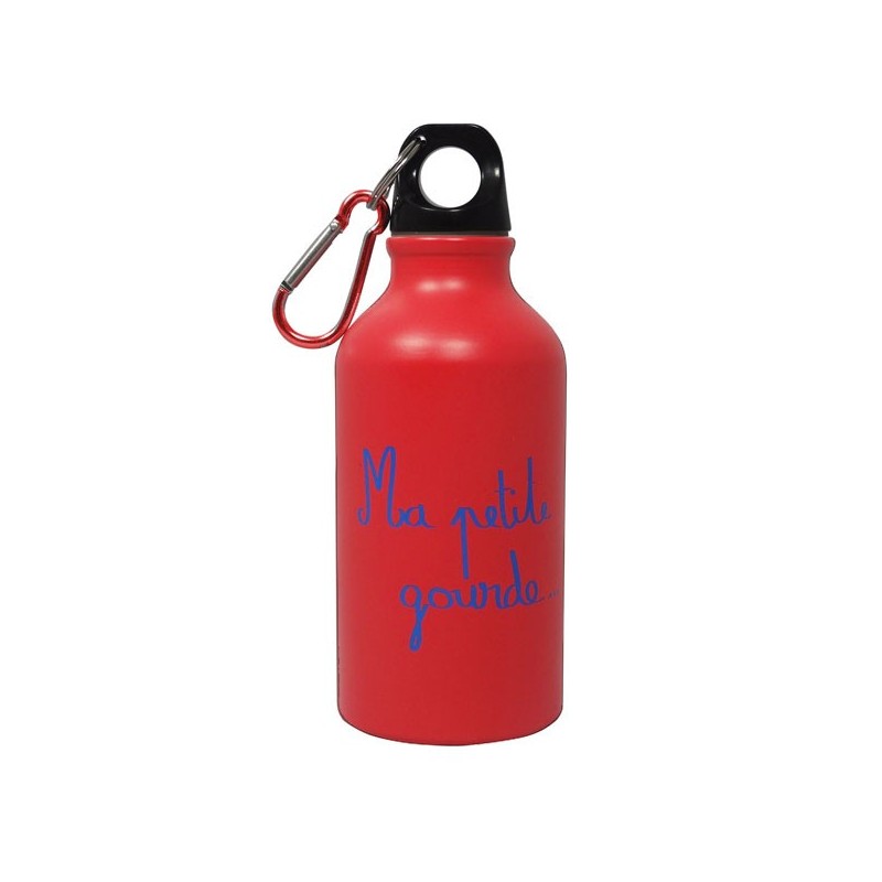 Gourde alu Ma Petite Gourde rouge mat et bouchon à visser, 0,40L Gourde alu Ma Petite Gourde rouge mat et bouchon à visser, 0,40L