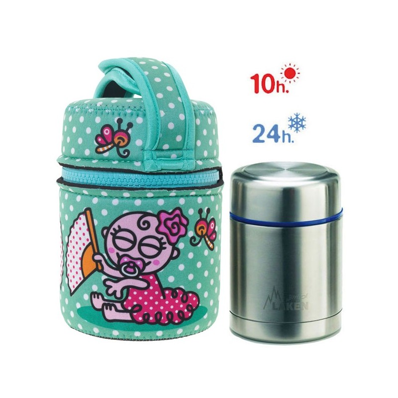 Laken Junior Lunch Box Isotherme Turquoise Avec Bebe Flamenco 50cl Laken Junior Lunch Box Isotherme Turquoise Avec Bebe Flamenco 50cl
