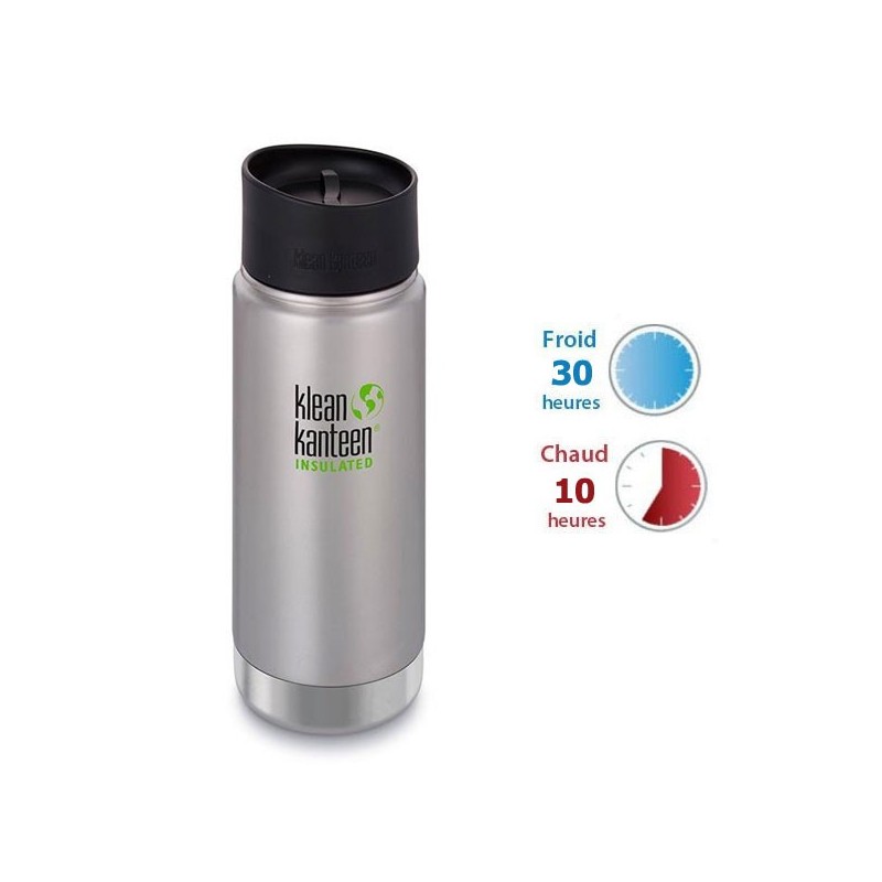 Gourde isotherme inox Klean Kanteen 0,47L, bouchon pour siroter Gourde isotherme inox Klean Kanteen 0,47L, bouchon pour siroter
