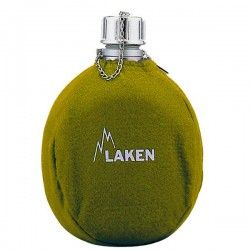 Gourde aluminium ovale type militaire 1 litre Housse Khaki