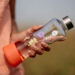 Gourde en verre Fond silicone, 550ml