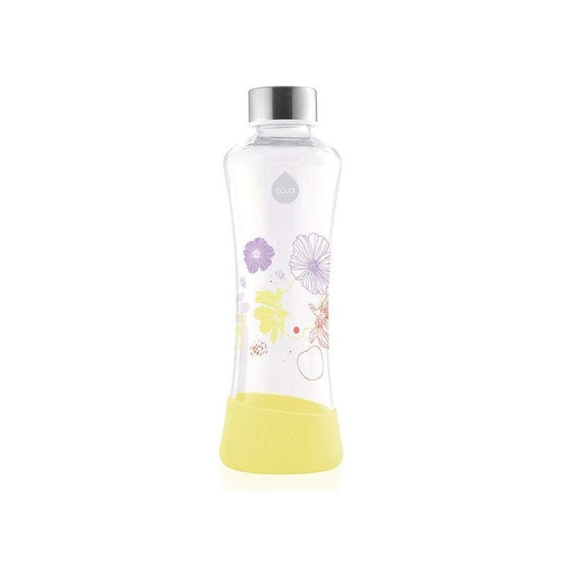 Gourde en verre Fond silicone, 550ml