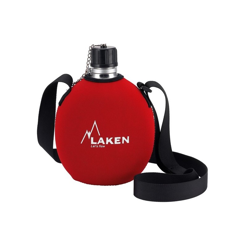 Gourde aluminium ovale type militaire 1 litre + Housse néoprene Rouge Gourde aluminium ovale type militaire 1 litre + Housse néoprene Rouge