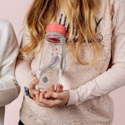 Gourde adulte 600ml Plume en plastique