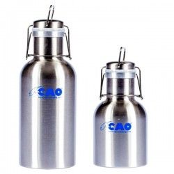 Gourde inox avec bouchon étrier 1 litre et 1,6 litre