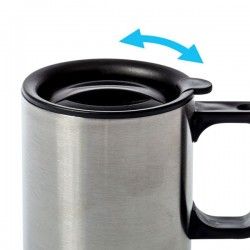 Tasse inox double paroi avec couvercle 