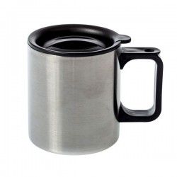 Tasse inox double paroi avec couvercle 