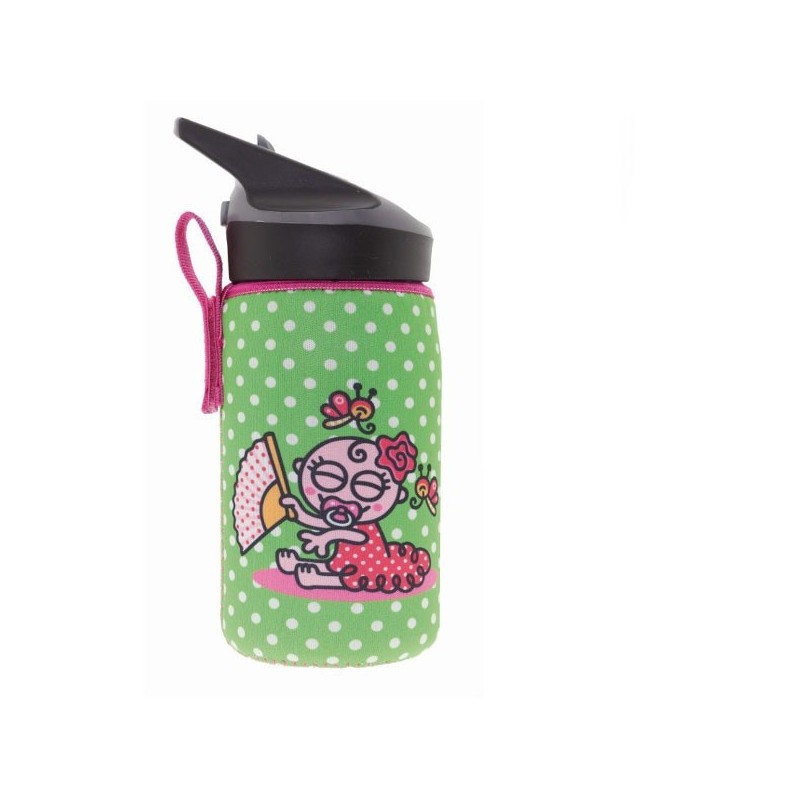 Gourde inox isotherme enfant Housse, bouchon paille, 0.35 litre, Laken Gourde inox isotherme enfant Housse, bouchon paille, 0.35 litre, Laken