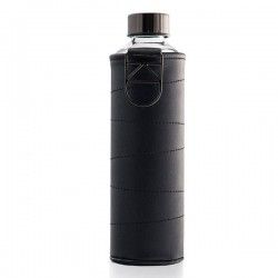 Gourde en verre et son étui faux cuir, 750ml de Equa