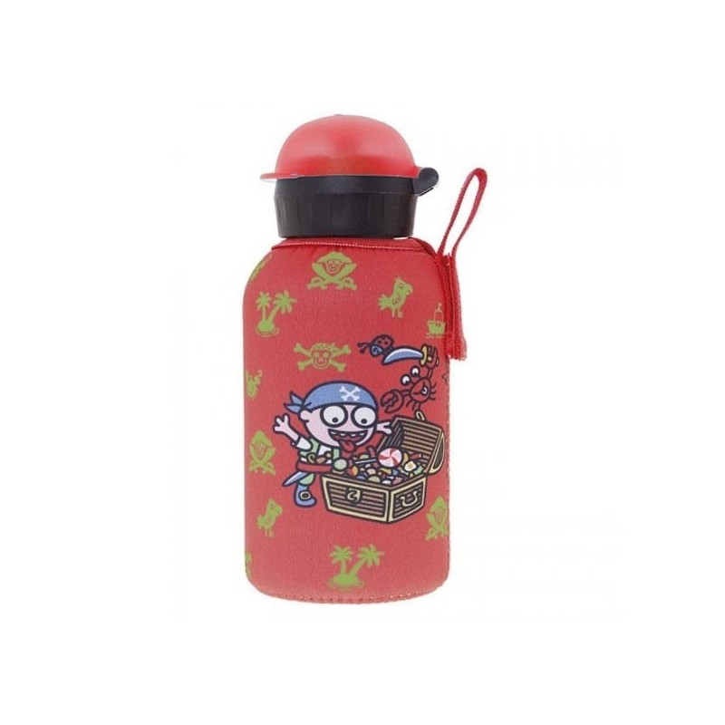Gourde enfant inox isotherme avec housse neoprene 0.35 litre, Laken Gourde enfant inox isotherme avec housse neoprene 0.35 litre, Laken