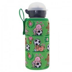 Bouteille Gourde Enfant 450ml avec Paille & Cordon - motif LICORNE