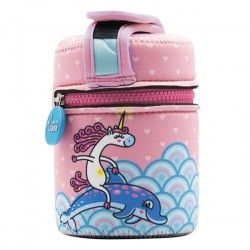 Lunch Box inox isotherme et housse protection licorne, 500ml