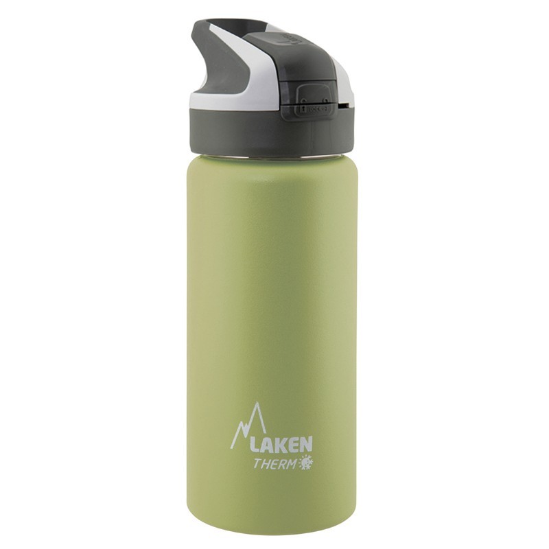 Gourde inox isotherme 0.5l bouchon poussoir de Laken