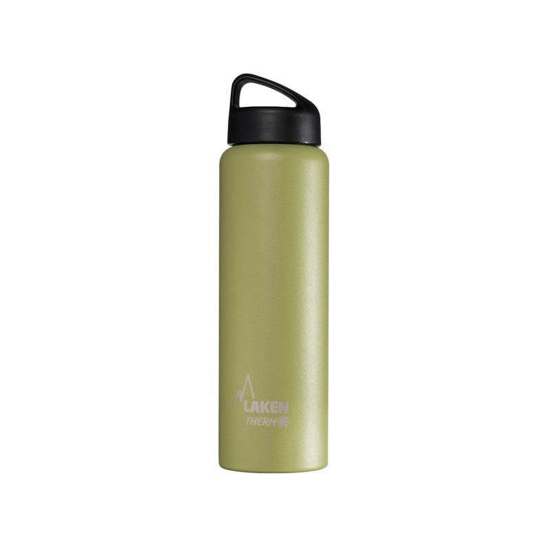 Gourde isotherme inox 1 litre large goulot Laken