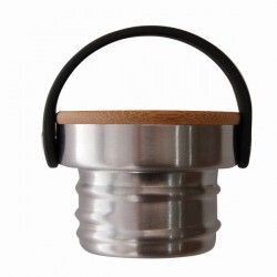 Gourde inox Drink life 0,50 l avec bouchon inox et bambou