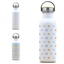 Gourde inox Drink Life  0.75 litre, large goulot, bouchon inox