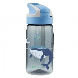 Gourde enfant 450ml, We Love Oceans, bouchon paille