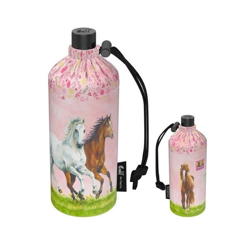 Gourde en verre Enfant 0,4l housse avec jolis motifs Gourde en verre Enfant 0,4l housse avec jolis motifs