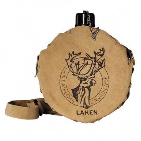 Cantine En Cuir Ancienne - Peau De Vin Fabriquée En Espagne - 1 Litre Avec Bouchon à Vis