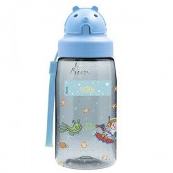 Gourde enfant bouchon paille pratique 450ml