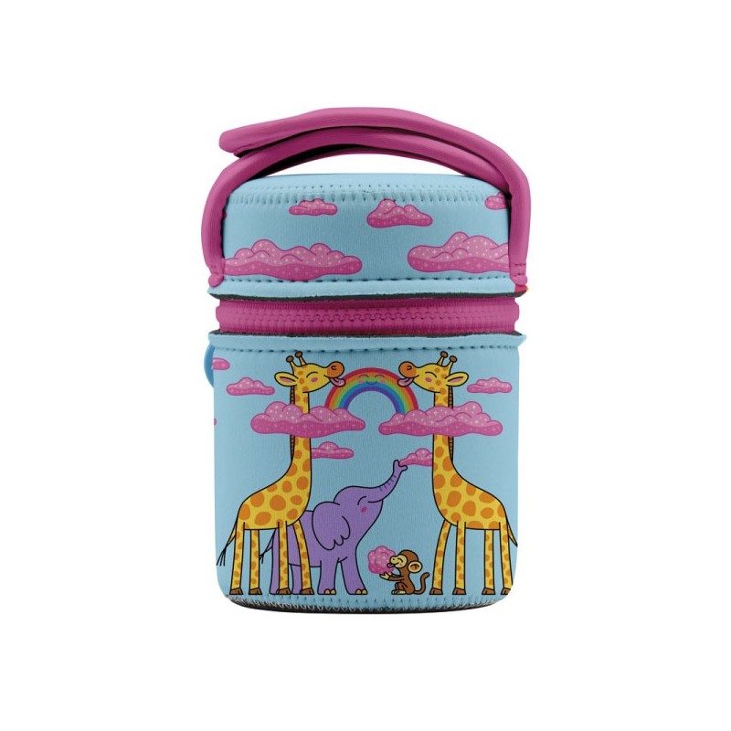 Lunch box isotherme enfant Girafe et arc-en-ciel 0,5 litre