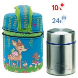 Lunch box enfant en inox et isotherme, Biche 0,5 litre