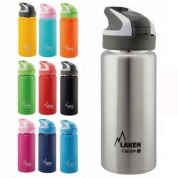 Gourde en inox motif plume 50cl