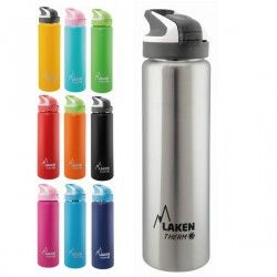 Gourde Sport inox isotherme 0.75l avec paille de Laken