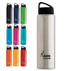 Gourde inox 75cl large goulot isotherme Laken