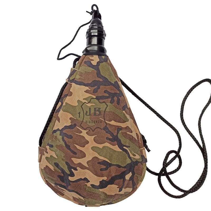 Gourde souple camouflage latex en peau 1 litre Jesus Blasco - 1 Gourde souple camouflage latex en peau 1 litre Jesus Blasco - 1