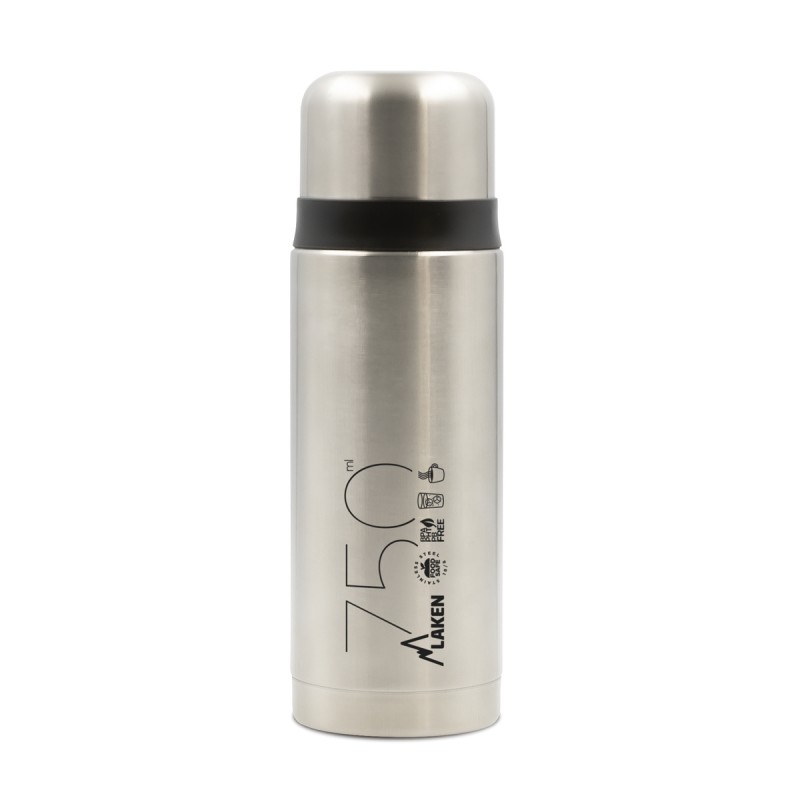 Bouteille isotherme 750mL en inox avec bouchon tasse Laken - 1 Bouteille isotherme 750mL en inox avec bouchon tasse Laken - 1