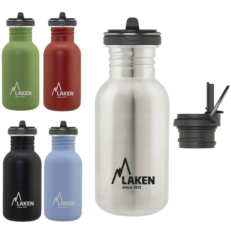 Petite gourde inox 0.5L, bouchon sport et large goulot Laken - 8 Petite gourde inox 0.5L, bouchon sport et large goulot Laken - 8