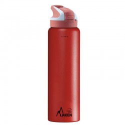 gourde isotherme inox rouge avec bouchon sport