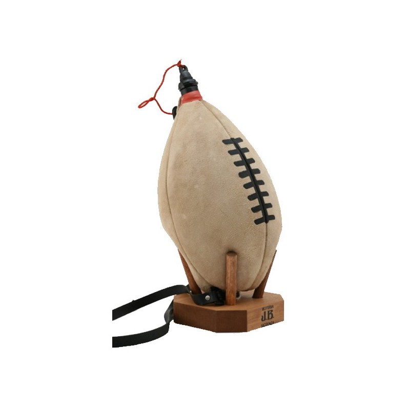 Gourde cuir Ballon de Rugby à la régalade Gourde cuir Ballon de Rugby à la régalade