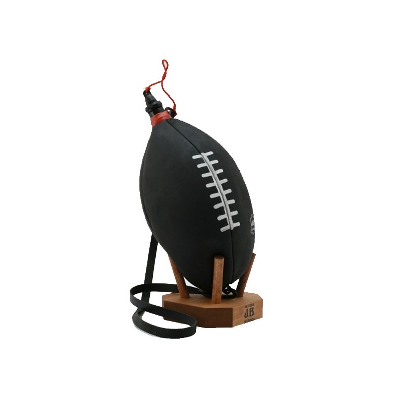 Gourde vin Ballon de Rugby noire Gourde vin Ballon de Rugby noire