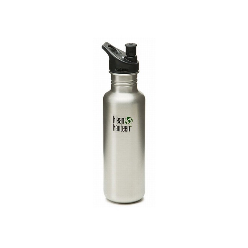 Gourde inox Klean Kanteen 80cl bouchon sport noir Gourde inox Klean Kanteen 80cl bouchon sport noir