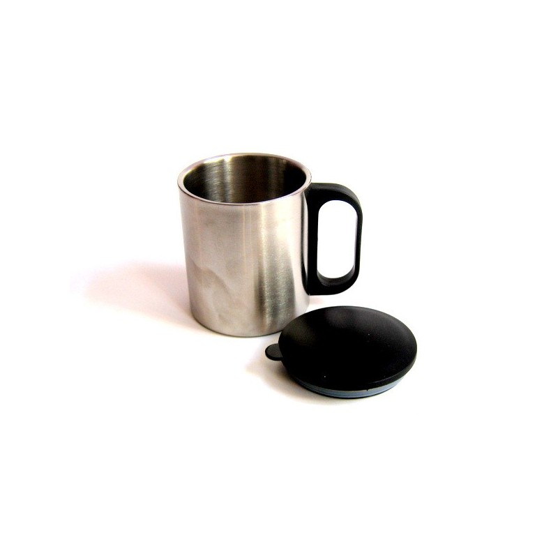 Mug et tasse en métal, Cadeau d'entreprise, Mug personnalisé en inox  double paroi 20cl