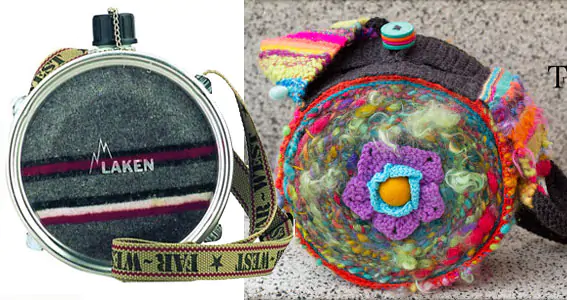 gourde western alu et tricot, la comparaison