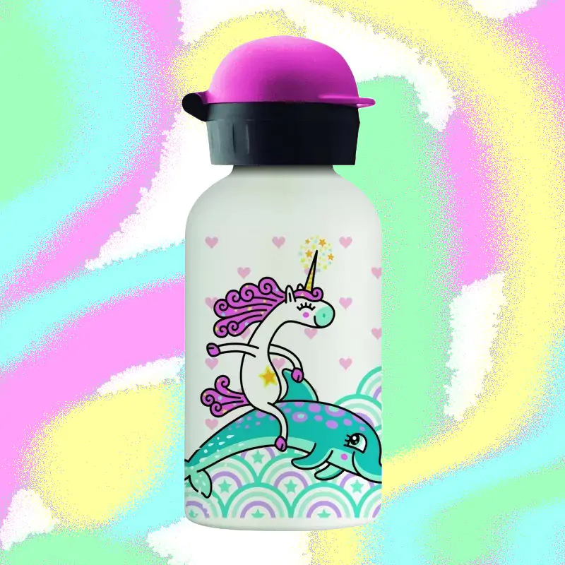 Gourde inox motifs pour enfants, 350mL, Laken, 20.00€